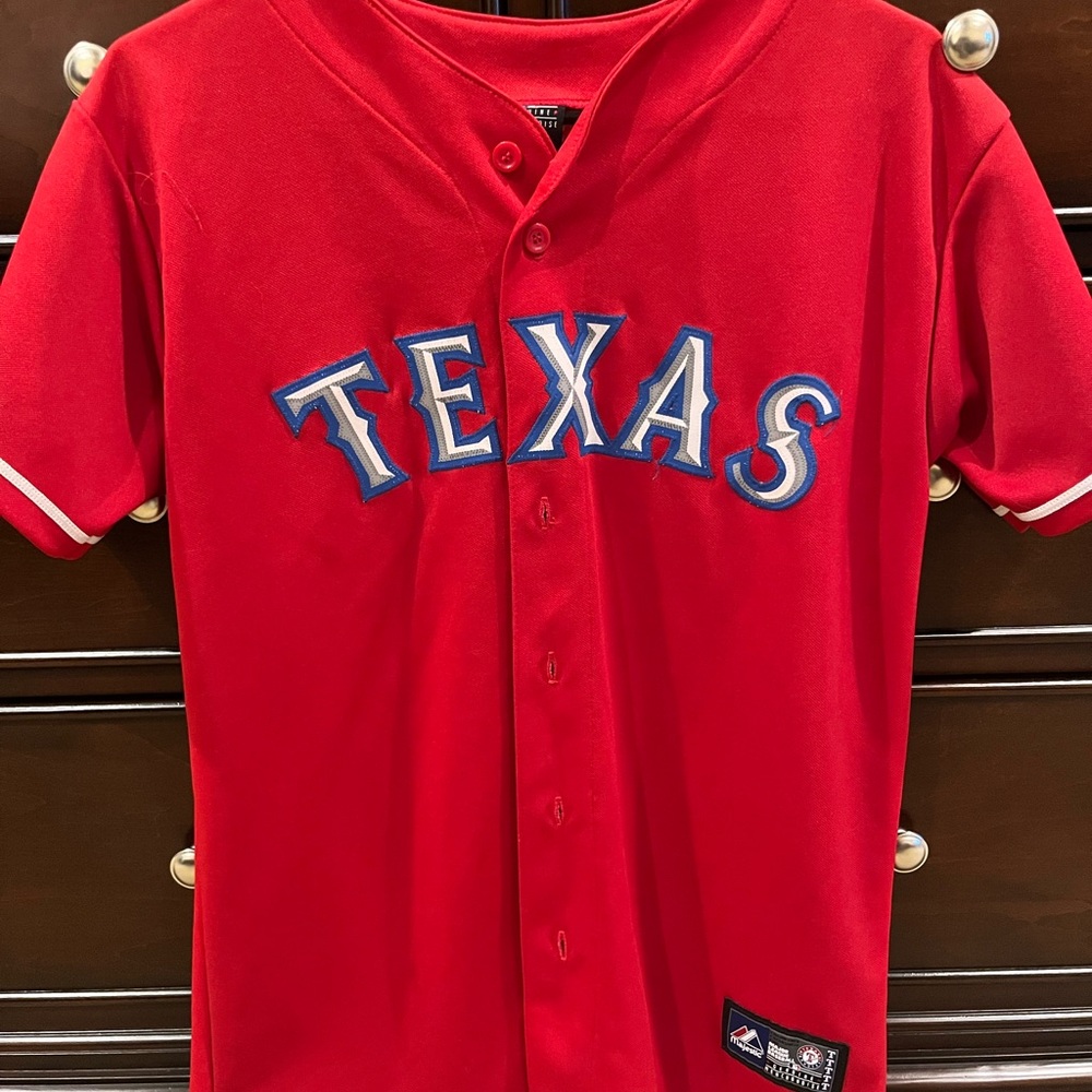 Majestic Texas Rangers Red Kids Jersey